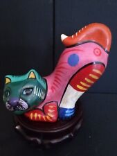 Vintage Tanala Cat Terra Cotta Pottery Figurine- 7