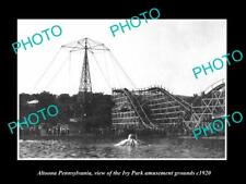 OLD 8x6 HISTORIC PHOTO OF ALTOONA PENNSYLVANIA THE IVY PARK FAIR GROUND c1920 picture