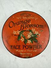 🍊 Vintage BO-KAY Orange Blossom Face Powder Box Vanity Advertising Cosmetic FL picture