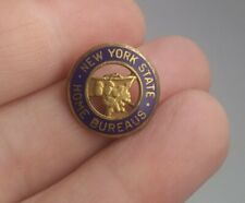 Vintage NEW YORK STATE Home Bereaus Organization pin pinback button *EE91 picture
