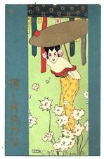 Art Nouveau postcard: Raphael Kirchner. Mikado: Japanese Lady , 1906 picture