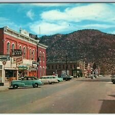 c1950s Buena Vista, CO Downtown Main St Store Shop Schlitz Signs Ford Chevy A198 picture