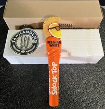 New Shock Top Belgium White Ale Small Tap Marker Handle Beer Bar Mancave picture
