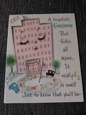 Hallmark Get Well Greeting A Hospital's Tiresome Hospital Ambulance Vintage picture