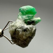 30 CT. Top green Swat Emerald crystal on matrix. picture