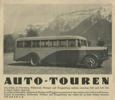 1935 Switzerland Brochure Berner Oberland Auto-Touren, Zermatt Montreux; Schweiz picture