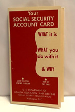 1956 Authentic Social Security Pamphlet Excellent Vintage Condition Please Read picture