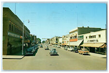 1964 Main Street Looking West Miles City Montana MT Business Section Postcard picture