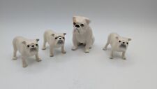 Beswick Bulldog and Puppies Figurine Sitting Bulldog England-One Eye Patch picture