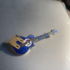 Hard Rock Cafe pin Paris Arc de Triumph blue guitar picture