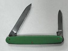 Vintage 1950’s Small 2 Blade Pocket Knife / Japan Green Good Shape picture