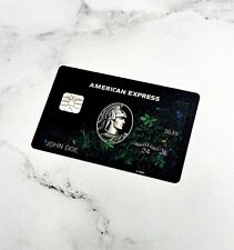 AMEX Black Card CUSTOM Floral Centurion Metal Card CHIP + STRIPE MADE IN USA picture