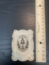 Antique Catholic Prayer Card Religious Collectible 1890's Holy Card. Lace picture