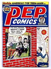 PEP COMICS # 72 GOLDEN AGE ARCHIE 1949  IN 6.0 FINE BEST ON EBAY JUST 2 ON EBAY picture