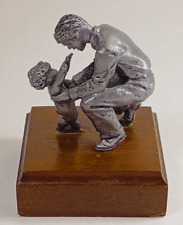 Nothing So Safe As A Father's Arms. A Father's Love Pewter Figure 1984. picture