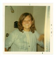 Vintage Photo Cute Pretty Happy Teen Girl Young Woman Close Up picture