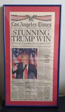 'STUNNING TRUMP WIN' - Los Angeles Times Nov. 9, 2016 - Framed Newspaper picture