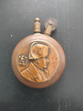 WW1 Brass Round Trench Lighter with Napoleon Bonaparte picture