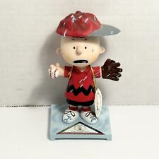 Charlie Brown Around Town Figurine Westland Giftware 8441 Baseball Peanuts Sign picture