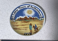 1978 O Little Town of Bethlehem Christmas Plate , Seven Seas Traders picture