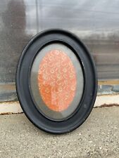 Vintage 1930s Pressed Steel & Glass Oval Picture Photo Frame Depression Era picture