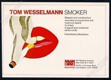 1971 Tom Wesselmann Smoker smoking woman's lips art Multiples vintage print ad picture