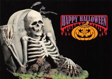 Happy Halloween Skeleton Eyecards Continental Size Postcard 4