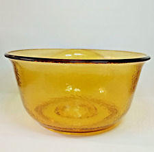 Vintage GE General Electric Glass Mixing Bowl Stand Mixer Yellow Amber Textured picture