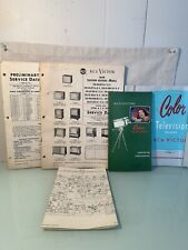 Vintage 1950s 1960s  RCA Victor Television Service Data & Operating Instructions picture