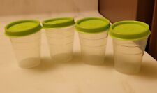 NEW Tupperware Vintage SET OF 4 -  2 oz Midgee Containers With Lids picture