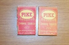 LOT OF 2 FULL Antique Vintage 1910s - 1930s Pike Smoking Tobacco St Louis, MO picture