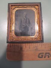 c1860s Masonic Odd Fellow vest Tintype in case picture