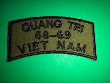QUANG TRI 68-69 VIETNAM Subdued Patch From Vietnam War Era picture