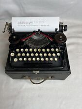 Vintage 1924 Underwood Three Bank Portable Typewriter & Case Very Nice #104334 picture