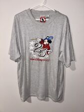 Disney Mickey Sorcerer 25th Anniversary Embroidered T Shirt Vtg 90s XL Men's WDW picture