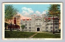 Nashville TN-Tennessee, Furman Hall, Vanderbilt University, Vintage Postcard picture