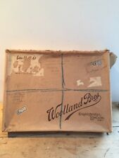 VINTAGE C 1939 'WOODLLAND BROS'  KNIGHTSBRIDGE CARDBOARD BOX - SEE STAMPS picture