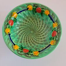Marutomoware Handpainted Vintage Green And Floral Minibowl picture