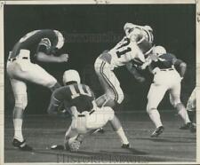 1971 Press Photo David Falgoust of Tulane football boots an extra point. picture