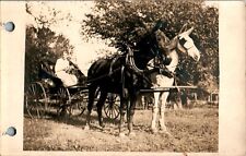 Horses and Carriage RPPC Postcard picture