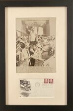 Meir Kahane Signed Display w/ 1971 Press Photo. Behind Conservation Glass (BAS) picture