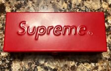 Supreme Small Red Metal Storage Box With Logo & Free Red Box Logo Sticker picture