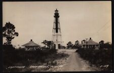 CARRABELLE LIGHTHOUSE Florida 1930-1950 RPPC  RARE picture