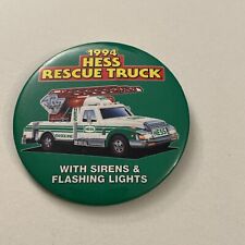 1994 Hess Rescue Truck Button Pin Pinback PB37A picture