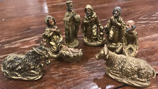ANTIQUE 8 PC Italian Nativity ITALY Ceramic Figures Condition is Used. picture