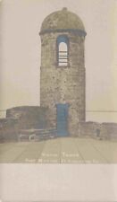 RPPC Watch Tower Fort Marion Florida Undivided Back Unused St Augustine Postcard picture
