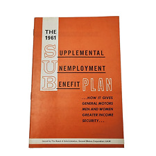1961 GM General Motors Employee Information Booklet, Unemployment Benefits picture