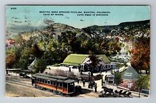 Manitou CO-Colorado, Manitou Soda Springs Pavilion, Vintage c1917 Postcard picture