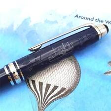 Mb Special Edition Around the World in 80 Days 163 Rollerball Pen Monte Blue Bal picture
