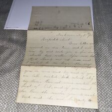 Antique Post Civil War Parkman OH Ohio Letter Mentions Buying Cows, Sick No Milk picture